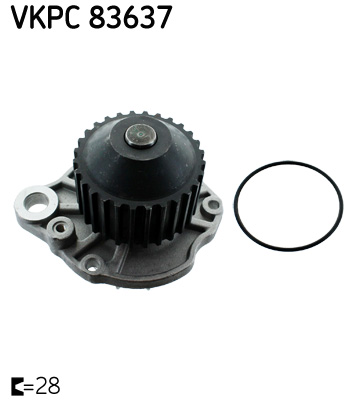 Vodné čerpadlo, chladenie motora SKF